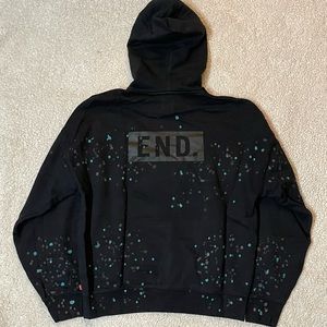 END Clothing. x Levi’s Paint Splatter Hoodie Jacket Sz XS